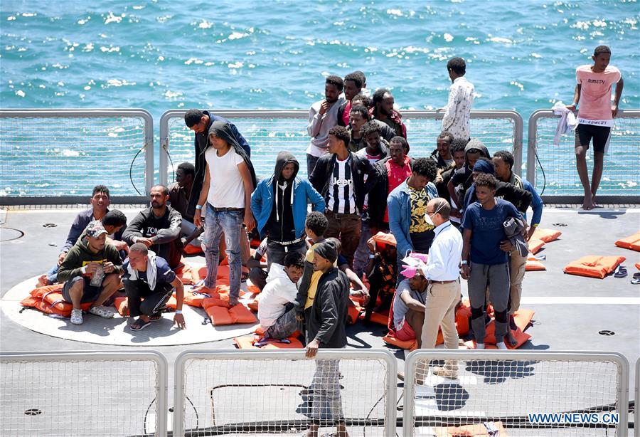 MALTA-SENGLEA-MIGRANTS-DISEMBARKATION