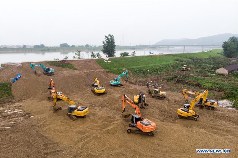 CHINA-HUNAN-LIXIAN-FLOOD-DAM REPAIRING (CN)