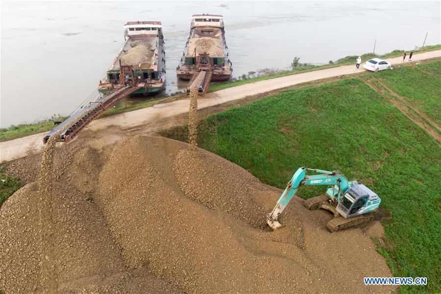 CHINA-HUNAN-LIXIAN-FLOOD-DAM REPAIRING (CN)