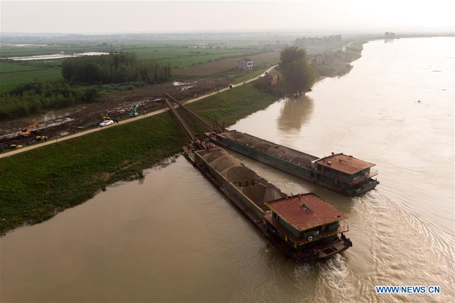 CHINA-HUNAN-LIXIAN-FLOOD-DAM REPAIRING (CN)