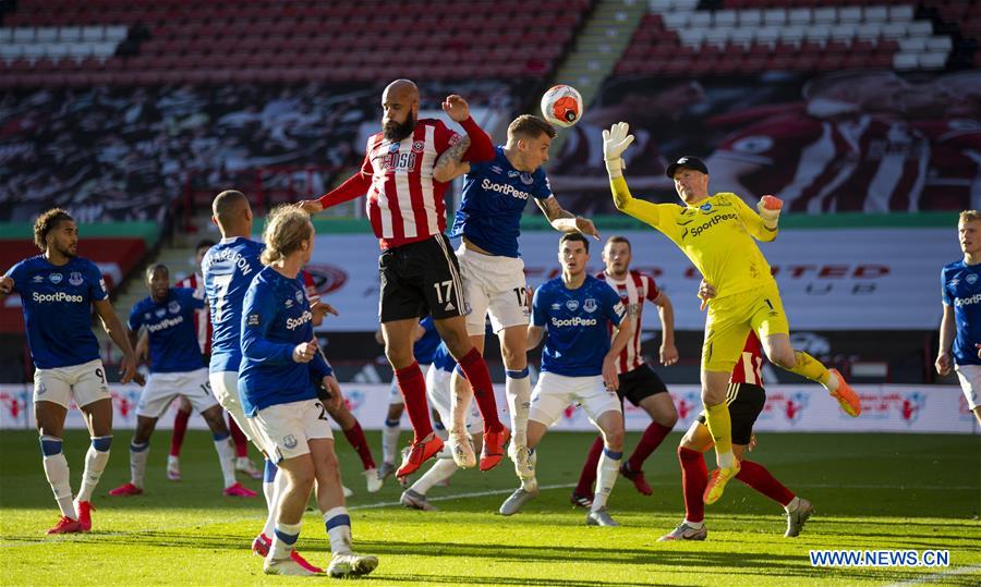 (SP)BRITAIN-SHEFFIELD-FOOTBALL-PREMIER LEAGUE-SHEFFIELD UNITED FC V EVERTON FC