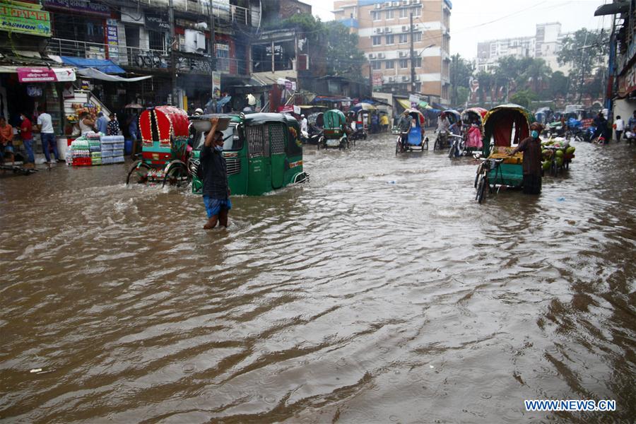 Heavy monsoon rains wreak havoc in Bangladesh capital Xinhua