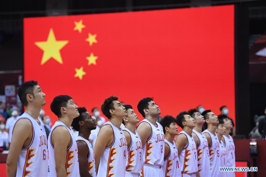 (SP)CHINA-QINGDAO-BASKETBALL-CBA LEAGUE-JILIN NORTHEAST TIGERS VS GUANGZHOU LOONG LIONS(CN)