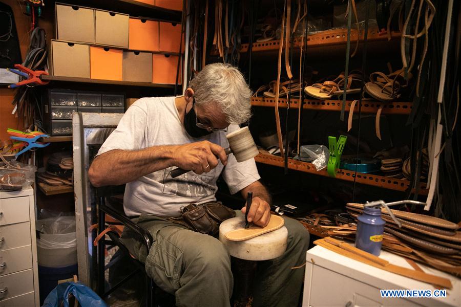 GREECE-ATHENS-SANDAL-MAKER-CRAFTSMANSHIP