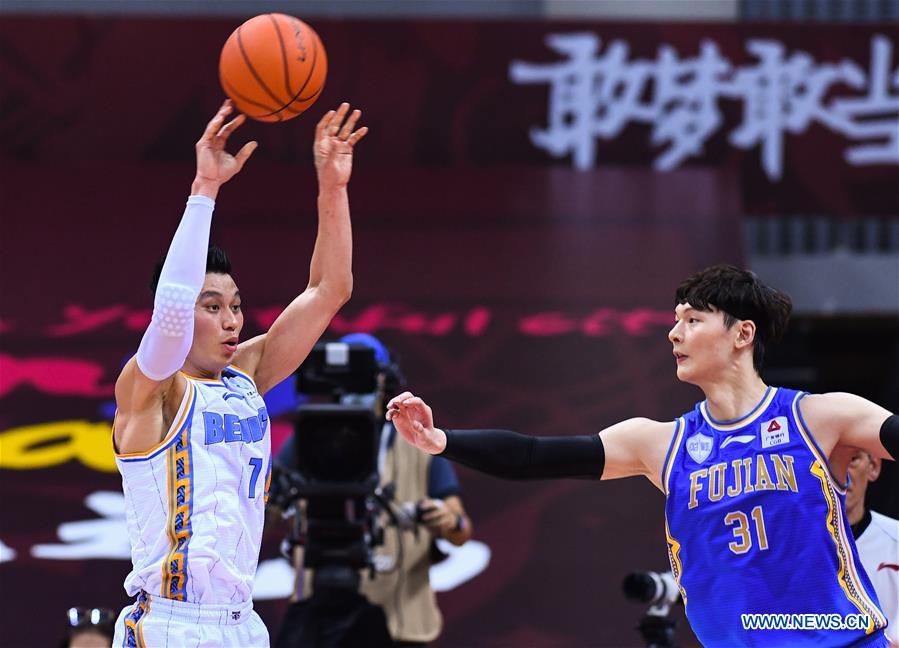 (SP)CHINA-QINGDAO-BASKETBALL-CBA LEAGUE-QUARTERFINALS-BEIJING DUCKS VS FUJIAN STURGEONS (CN)