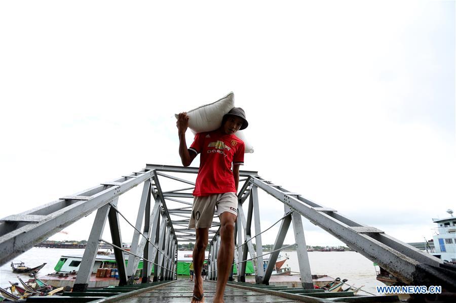 MYANMAR-YANGON-RICE EXPORT