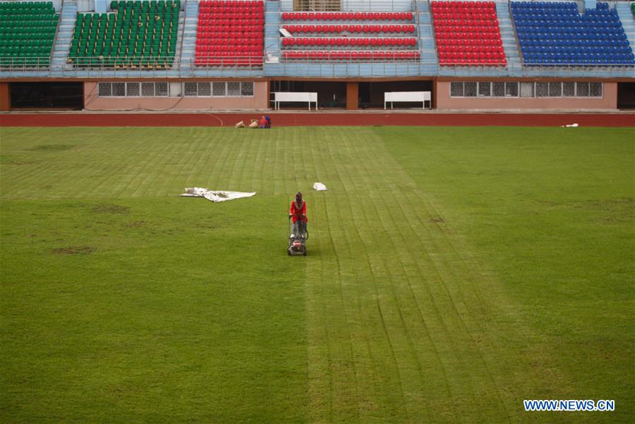 (SP)NEPAL-KATHMANDU-DASHRATH STADIUM-COVID-19