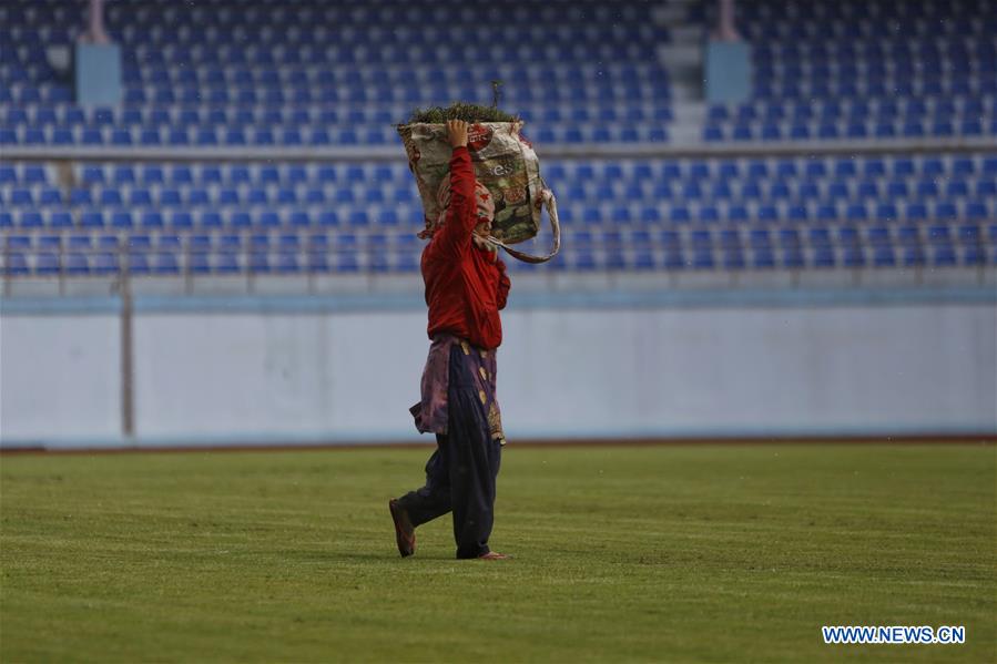 (SP)NEPAL-KATHMANDU-DASHRATH STADIUM-COVID-19