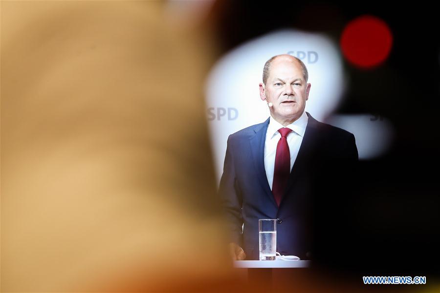 GERMANY-BERLIN-SPD-OLAF SCHOLZ-CHANCELLOR CANDIDATE-NOMINATION