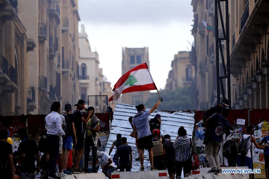 LEBANON-BEIRUT-PROTEST-CLASH