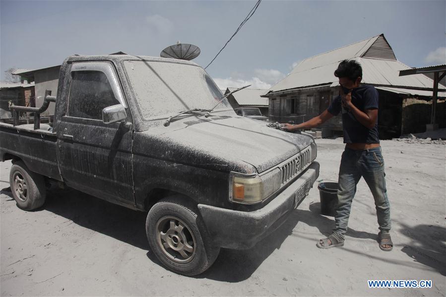 INDONESIA-NORTH SUMATRA-MOUNT SINABUNG-AFTERMATH