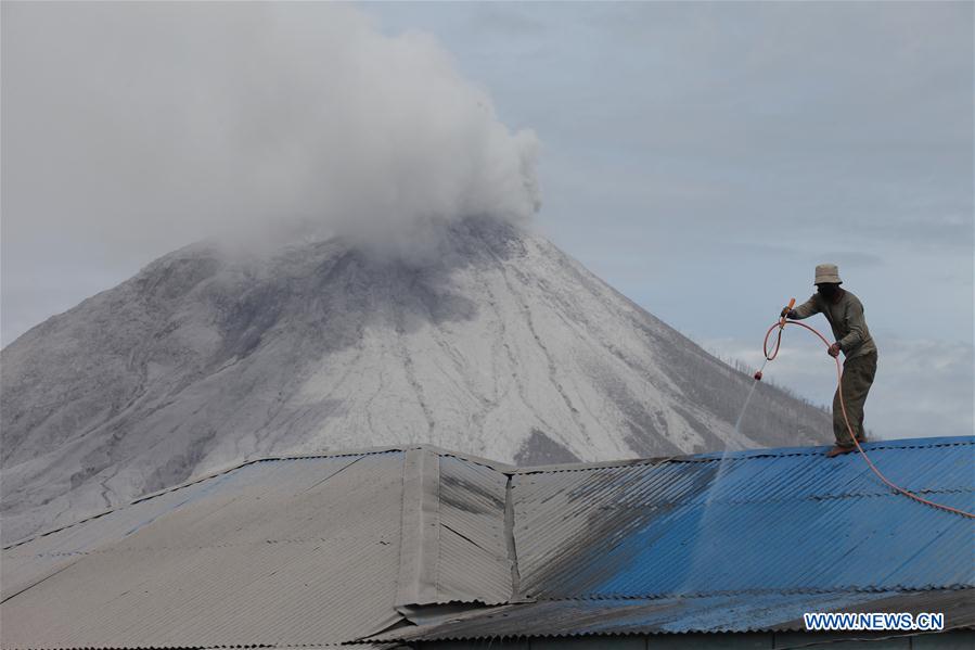 INDONESIA-NORTH SUMATRA-MOUNT SINABUNG-ERUPTION-AFTERMATH