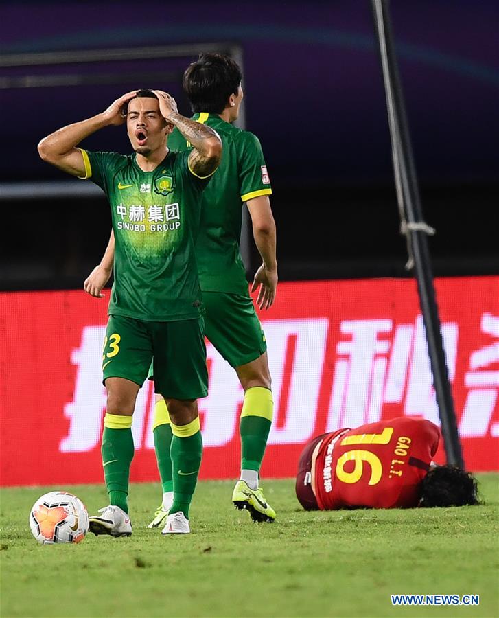 (SP)CHINA-SUZHOU-FOOTBALL-CHINESE SUPER LEAGUE-BEIJING GUOAN VS HEBEI CHINA FORTUNE (CN)