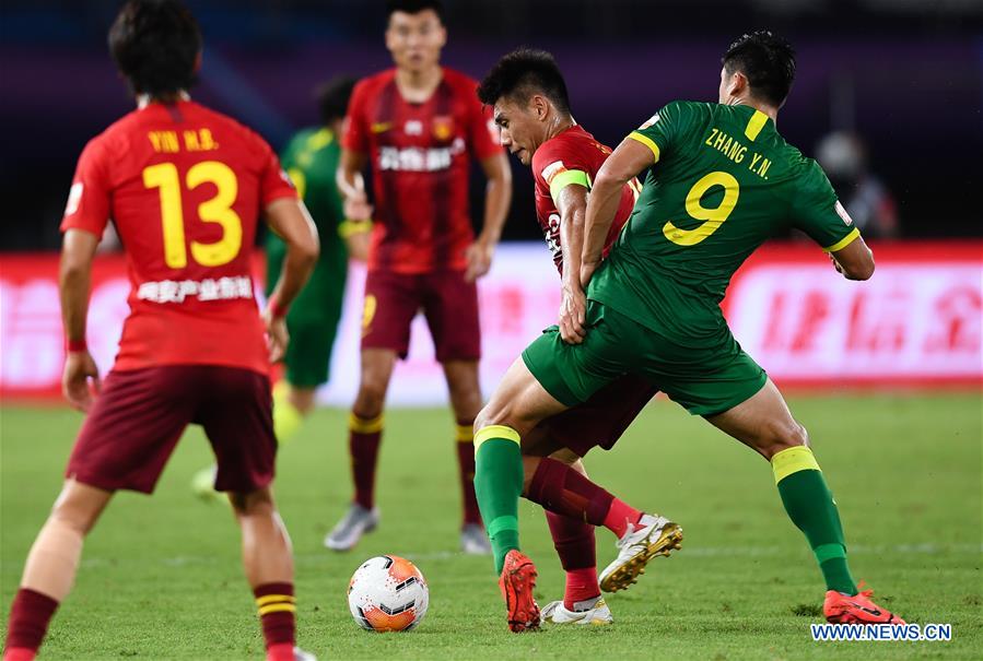 (SP)CHINA-SUZHOU-FOOTBALL-CHINESE SUPER LEAGUE-BEIJING GUOAN VS HEBEI CHINA FORTUNE (CN)