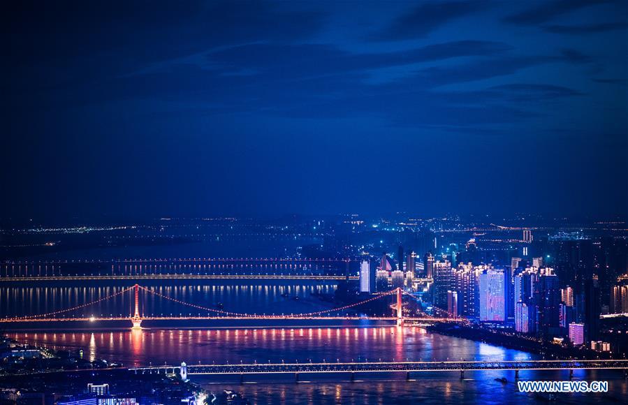 CHINA-HUBEI-WUHAN-NIGHT VIEW (CN)