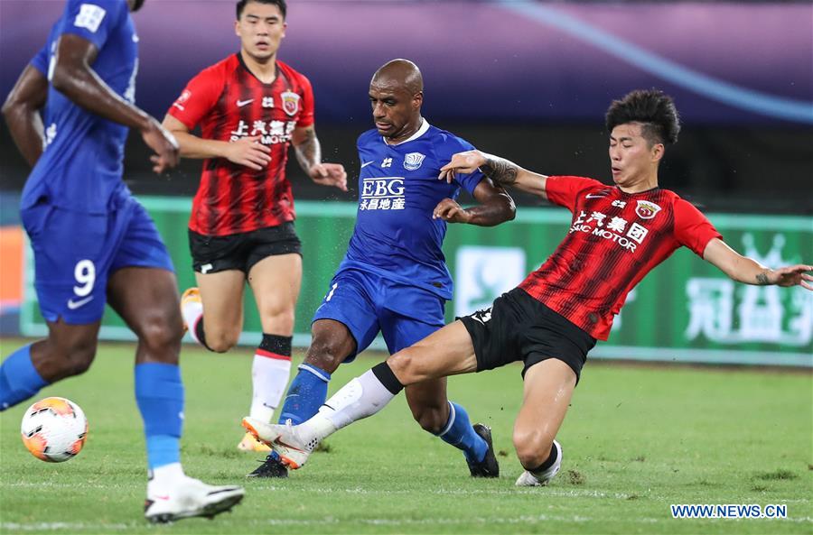 (SP)CHINA-SUZHOU-FOOTBALL-CHINESE SUPER LEAGUE-SHIJIAZHUANG EVER BRIGHT VS SHANGHAI SIPG (CN)