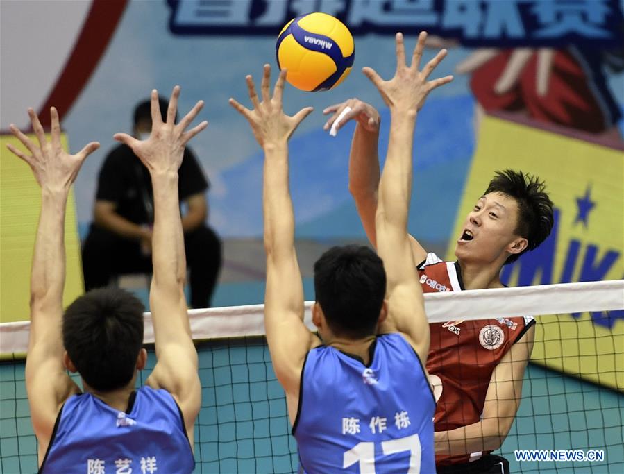 (SP)CHINA-HEBEI-QINHUANGDAO-VOLLEYBALL-CHINESE MEN'S VOLLEYBALL LEAGUE-FUJIAN VS HEBEI(CN)