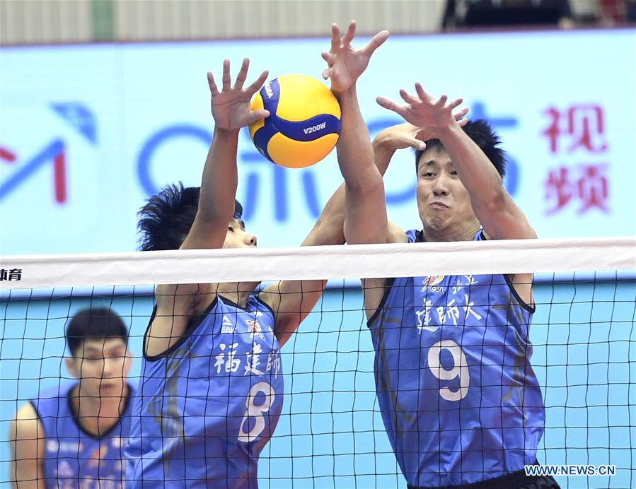 (SP)CHINA-HEBEI-QINHUANGDAO-VOLLEYBALL-CHINESE MEN'S VOLLEYBALL LEAGUE-FUJIAN VS HEBEI(CN)