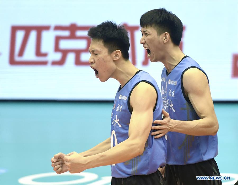 (SP)CHINA-HEBEI-QINHUANGDAO-VOLLEYBALL-CHINESE MEN'S VOLLEYBALL LEAGUE-FUJIAN VS HEBEI(CN)