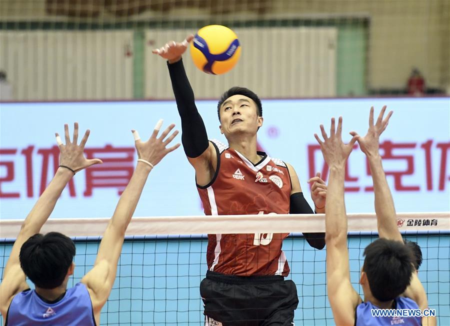 (SP)CHINA-HEBEI-QINHUANGDAO-VOLLEYBALL-CHINESE MEN'S VOLLEYBALL LEAGUE-FUJIAN VS HEBEI(CN)