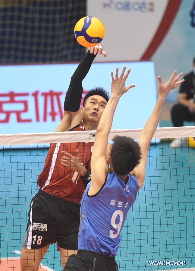 (SP)CHINA-HEBEI-QINHUANGDAO-VOLLEYBALL-CHINESE MEN'S VOLLEYBALL LEAGUE-FUJIAN VS HEBEI(CN)