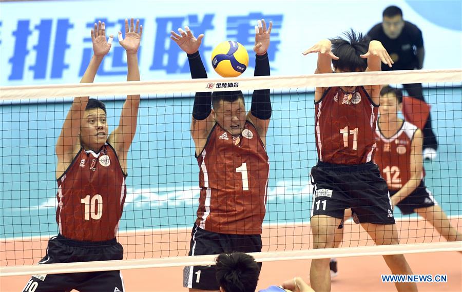 (SP)CHINA-HEBEI-QINHUANGDAO-VOLLEYBALL-CHINESE MEN'S VOLLEYBALL LEAGUE-FUJIAN VS HEBEI(CN)