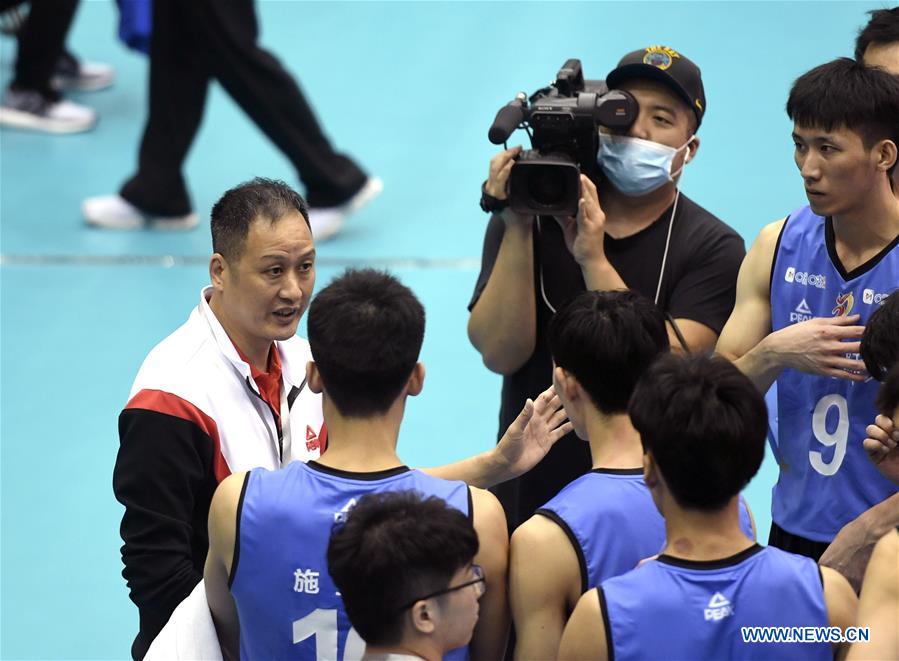 (SP)CHINA-HEBEI-QINHUANGDAO-VOLLEYBALL-CHINESE MEN'S VOLLEYBALL LEAGUE-FUJIAN VS HEBEI(CN)