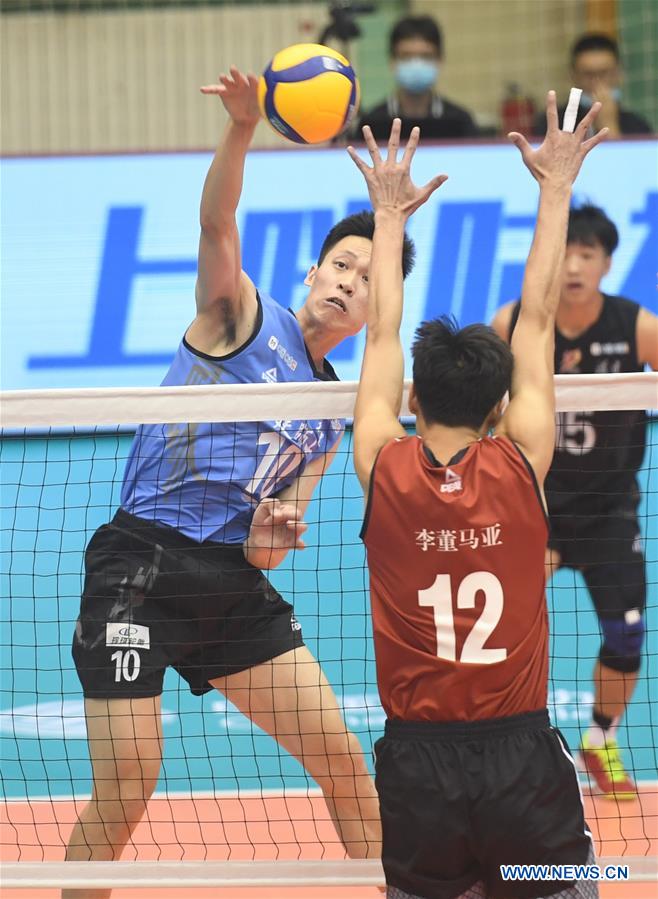 (SP)CHINA-HEBEI-QINHUANGDAO-VOLLEYBALL-CHINESE MEN'S VOLLEYBALL LEAGUE-FUJIAN VS HEBEI(CN)