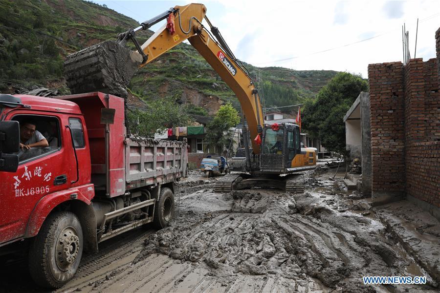 CHINA-GANSU-LONGNAN-HEAVY RAINFALL-AFTERMATH (CN)