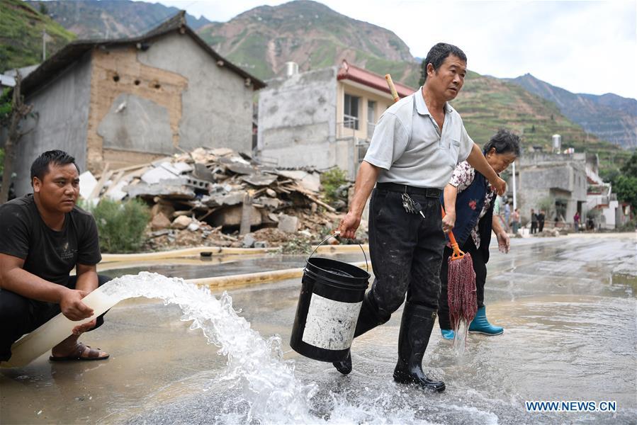 CHINA-GANSU-LONGNAN-HEAVY RAINFALL-AFTERMATH (CN)