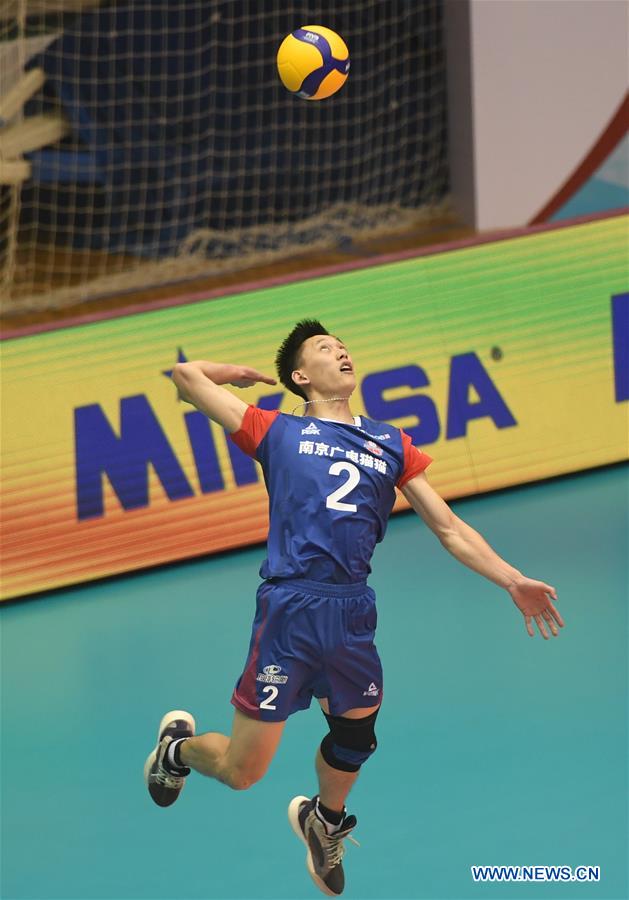 (SP)CHINA-HEBEI-QINHUANGDAO-VOLLEYBALL-CHINESE MEN'S VOLLEYBALL LEAGUE-JIANGSU VS LIAONING(CN)