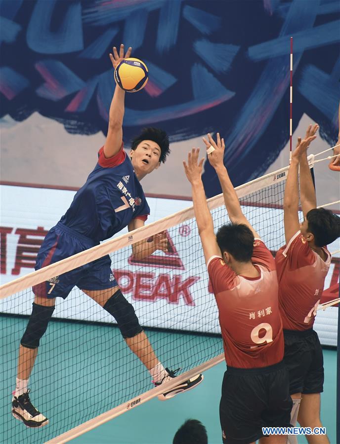 (SP)CHINA-HEBEI-QINHUANGDAO-VOLLEYBALL-CHINESE MEN'S VOLLEYBALL LEAGUE-JIANGSU VS LIAONING(CN)