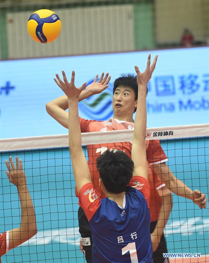 (SP)CHINA-HEBEI-QINHUANGDAO-VOLLEYBALL-CHINESE MEN'S VOLLEYBALL LEAGUE-JIANGSU VS LIAONING(CN)