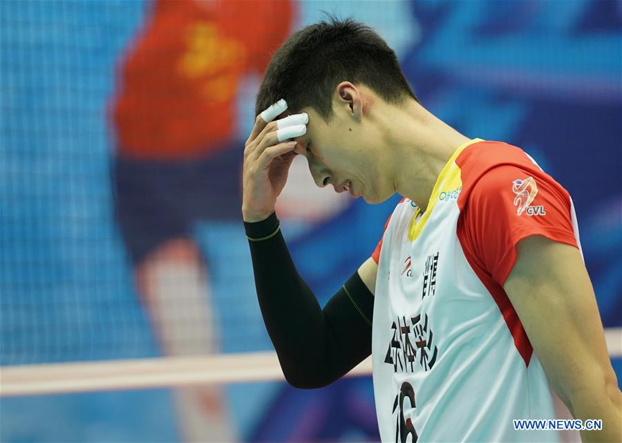 (SP)CHINA-HEBEI-QINHUANGDAO-VOLLEYBALL-CHINESE MEN'S VOLLEYBALL LEAGUE-SHANDONG VS FUJIAN(CN)