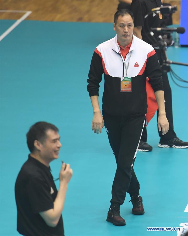 (SP)CHINA-HEBEI-QINHUANGDAO-VOLLEYBALL-CHINESE MEN'S VOLLEYBALL LEAGUE-SHANDONG VS FUJIAN(CN)