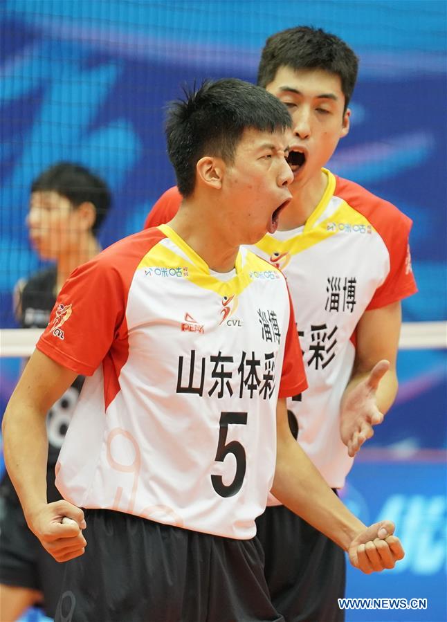 (SP)CHINA-HEBEI-QINHUANGDAO-VOLLEYBALL-CHINESE MEN'S VOLLEYBALL LEAGUE-SHANDONG VS FUJIAN(CN)