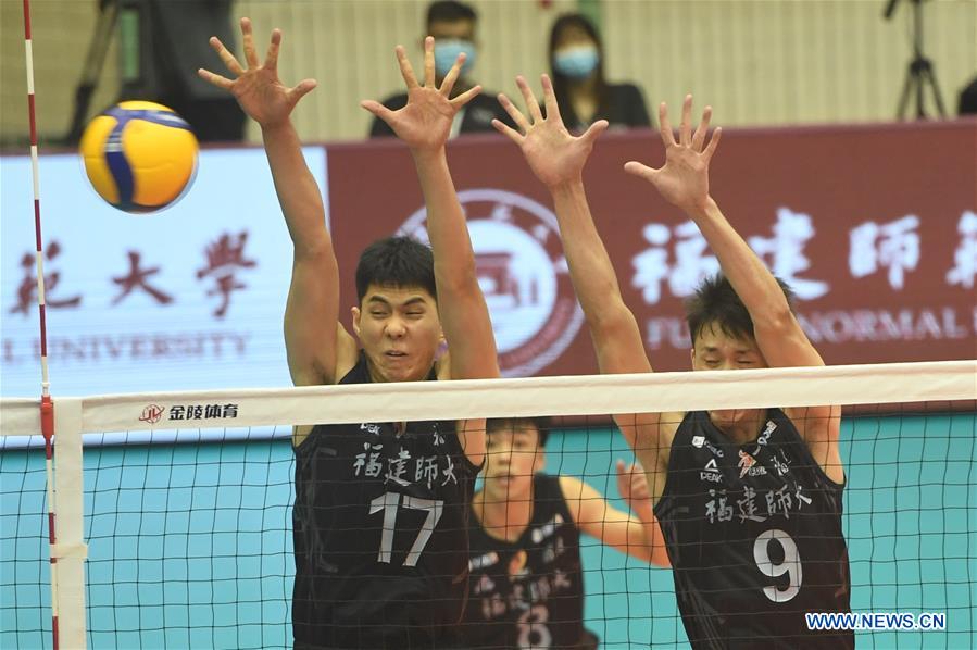 (SP)CHINA-HEBEI-QINHUANGDAO-VOLLEYBALL-CHINESE MEN'S VOLLEYBALL LEAGUE-SHANDONG VS FUJIAN(CN)