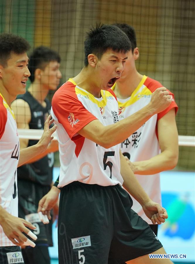 (SP)CHINA-HEBEI-QINHUANGDAO-VOLLEYBALL-CHINESE MEN'S VOLLEYBALL LEAGUE-SHANDONG VS FUJIAN(CN)