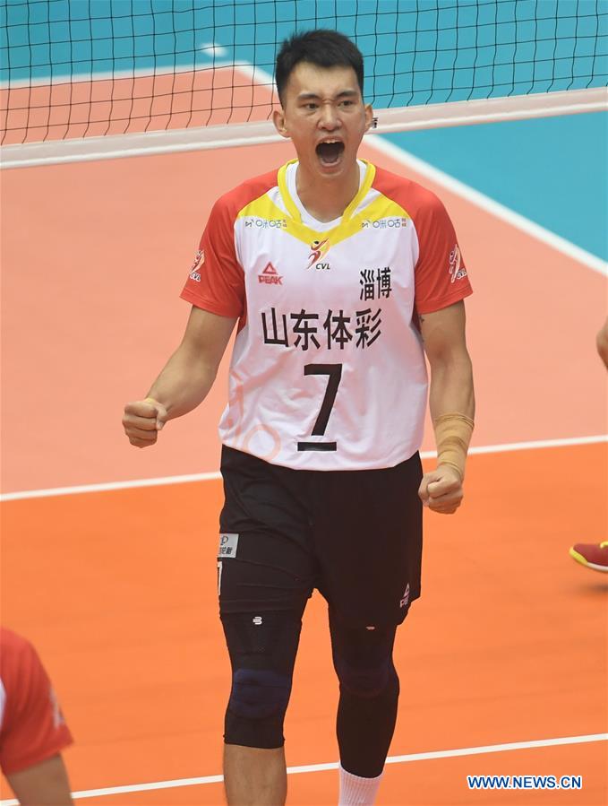 (SP)CHINA-HEBEI-QINHUANGDAO-VOLLEYBALL-CHINESE MEN'S VOLLEYBALL LEAGUE-SHANDONG VS FUJIAN(CN)