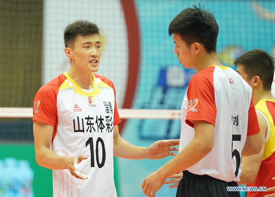 (SP)CHINA-HEBEI-QINHUANGDAO-VOLLEYBALL-CHINESE MEN'S VOLLEYBALL LEAGUE-SHANDONG VS FUJIAN(CN)