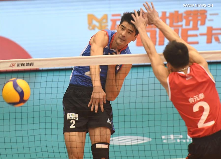 (SP)CHINA-HEBEI-QINHUANGDAO-VOLLEYBALL-CHINESE MEN'S VOLLEYBALL LEAGUE-HENAN VS JIANGSU(CN)