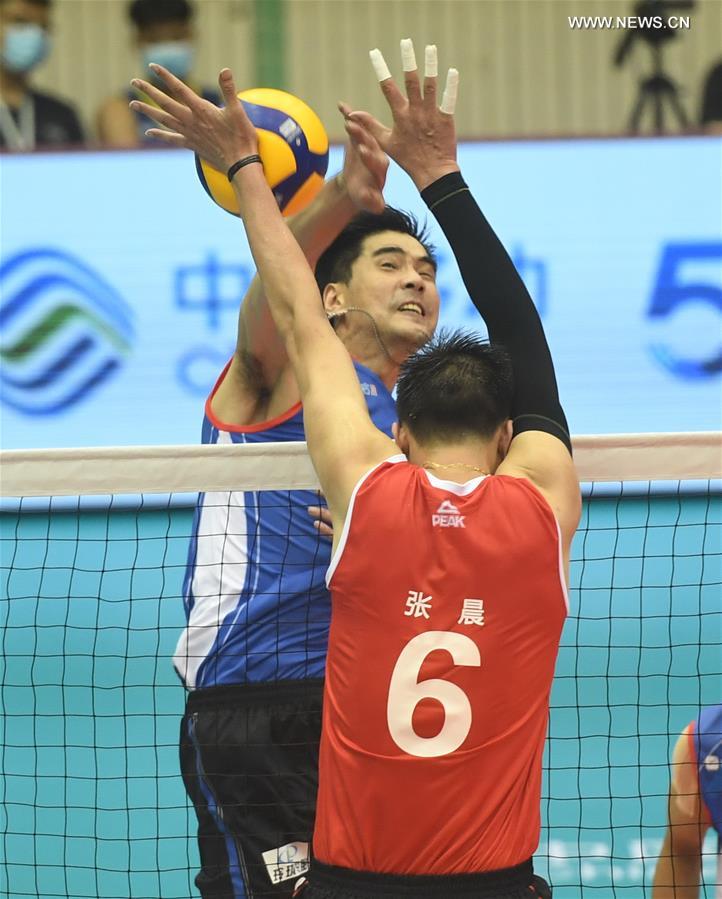 (SP)CHINA-HEBEI-QINHUANGDAO-VOLLEYBALL-CHINESE MEN'S VOLLEYBALL LEAGUE-HENAN VS JIANGSU(CN)