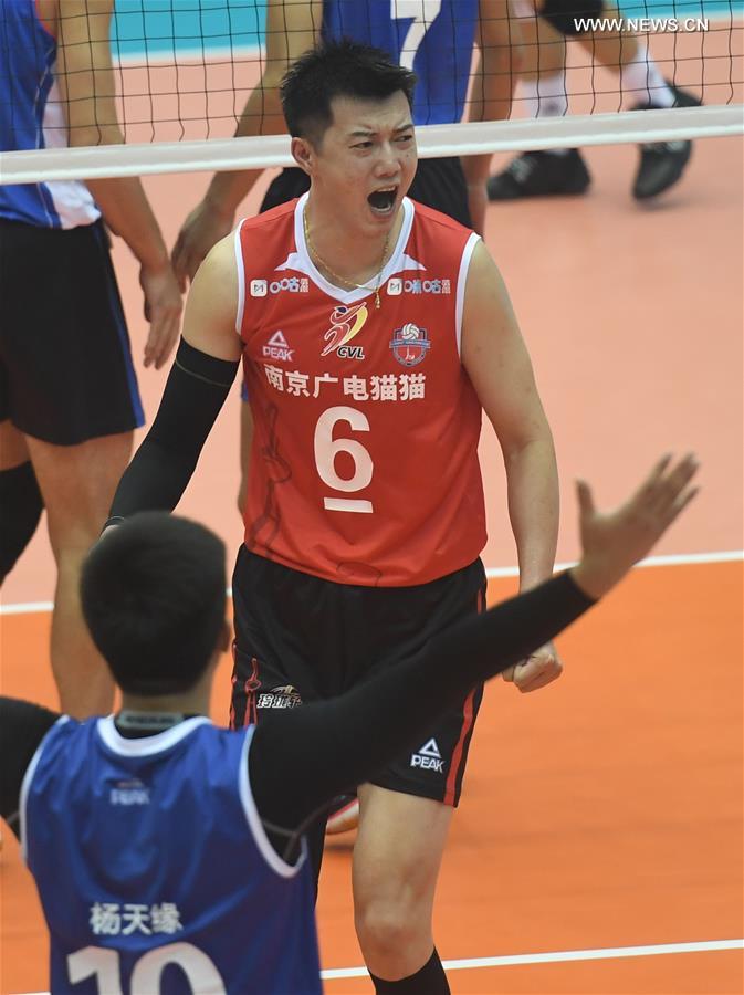 (SP)CHINA-HEBEI-QINHUANGDAO-VOLLEYBALL-CHINESE MEN'S VOLLEYBALL LEAGUE-HENAN VS JIANGSU(CN)