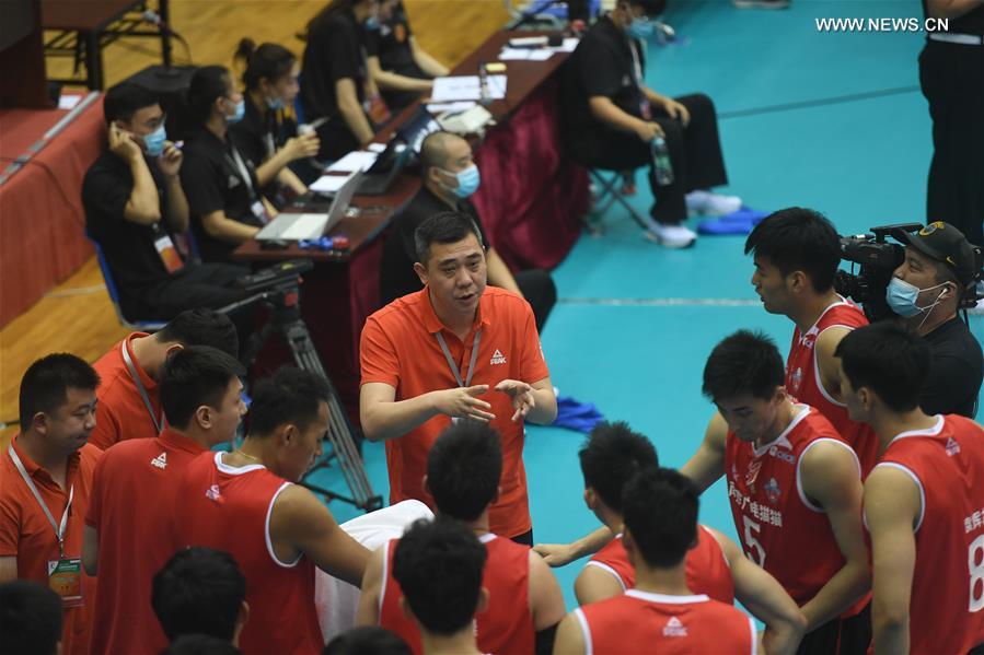 (SP)CHINA-HEBEI-QINHUANGDAO-VOLLEYBALL-CHINESE MEN'S VOLLEYBALL LEAGUE-HENAN VS JIANGSU(CN)