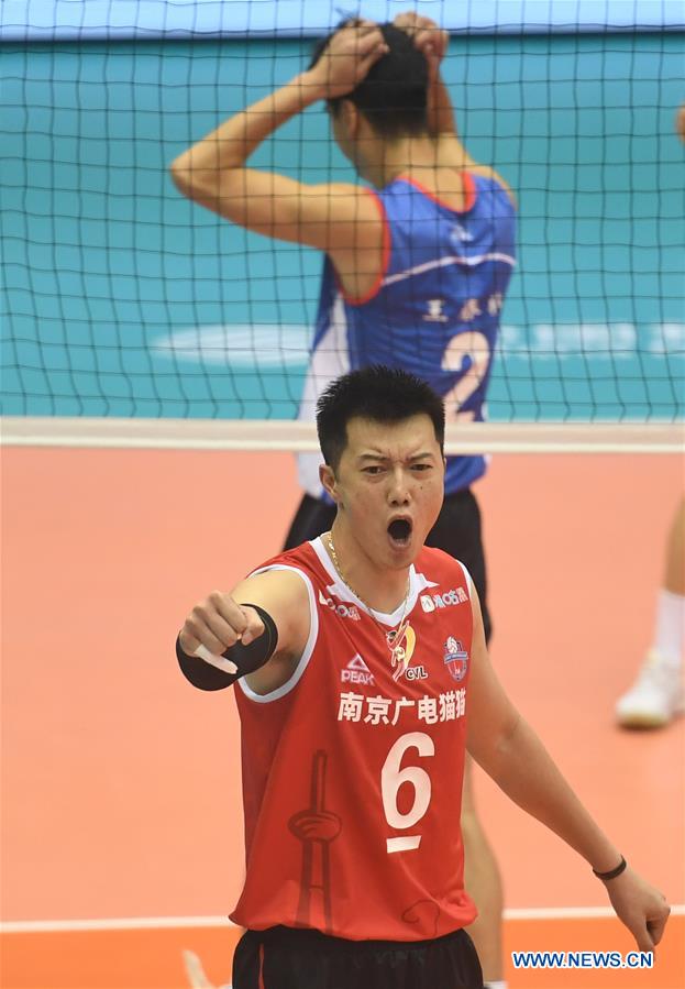 (SP)CHINA-HEBEI-QINHUANGDAO-VOLLEYBALL-CHINESE MEN'S VOLLEYBALL LEAGUE-JIANGSU VS HENAN (CN)