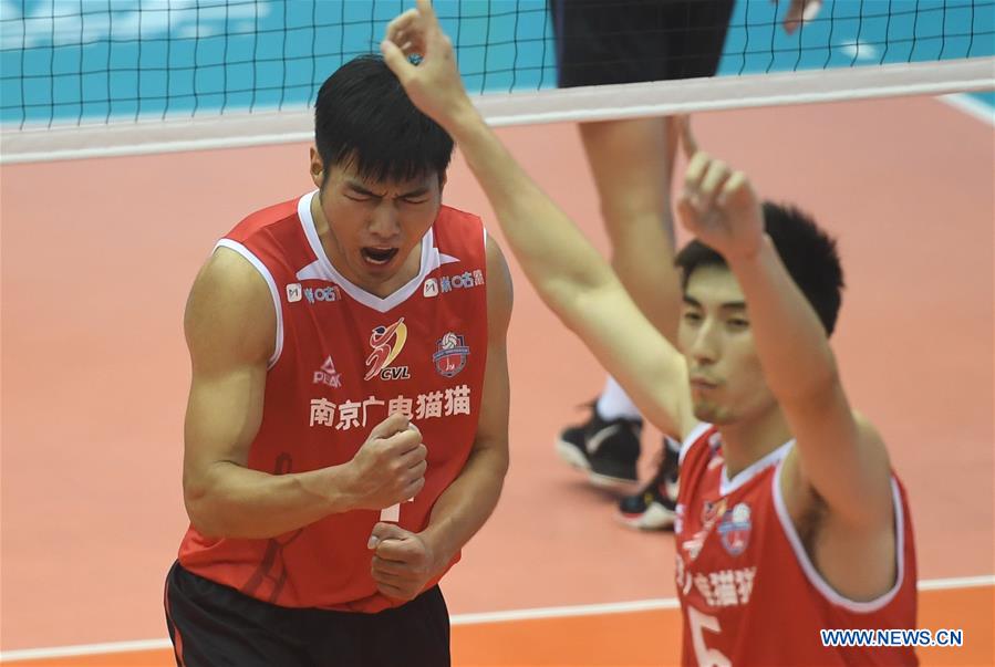 (SP)CHINA-HEBEI-QINHUANGDAO-VOLLEYBALL-CHINESE MEN'S VOLLEYBALL LEAGUE-JIANGSU VS HENAN (CN)