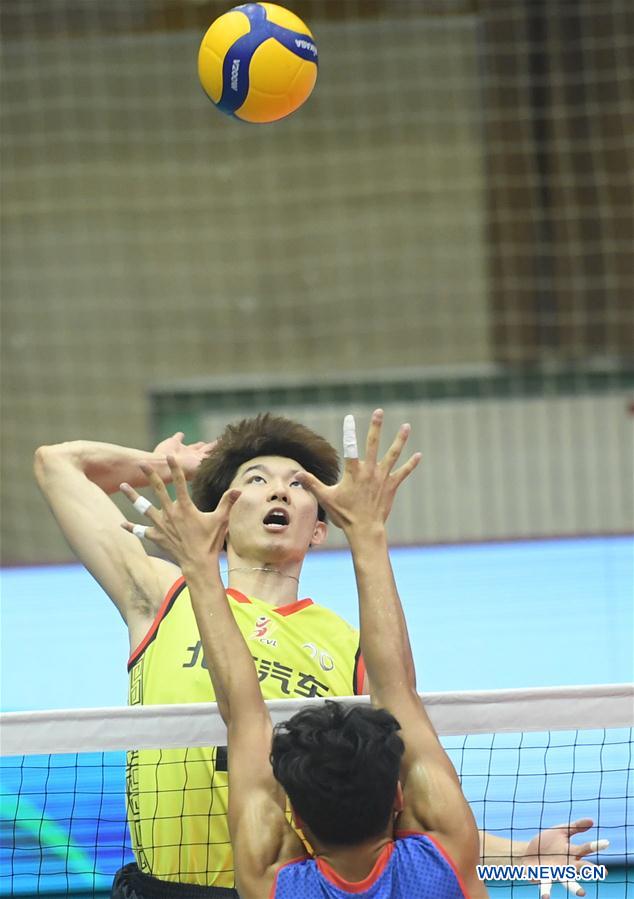 (SP)CHINA-HEBEI-QINHUANGDAO-VOLLEYBALL-CHINESE MEN'S VOLLEYBALL LEAGUE-BEIJING VS HENAN (CN)