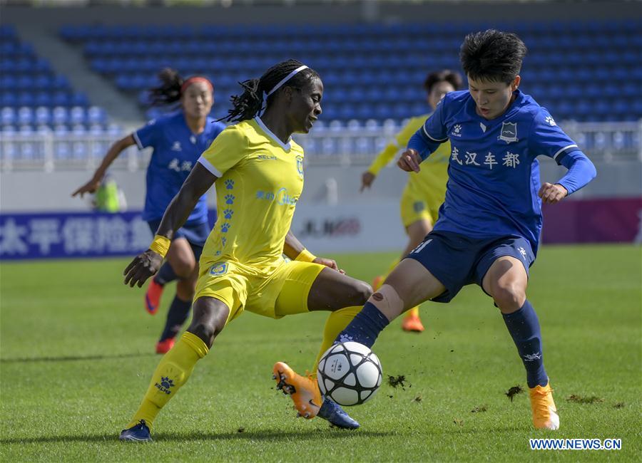 (SP)CHINA-KUNMING-FOOTBALL-2020 CFA WOMEN'S SUPER LEAGUE-WUHAN VS JIANGSU (CN)