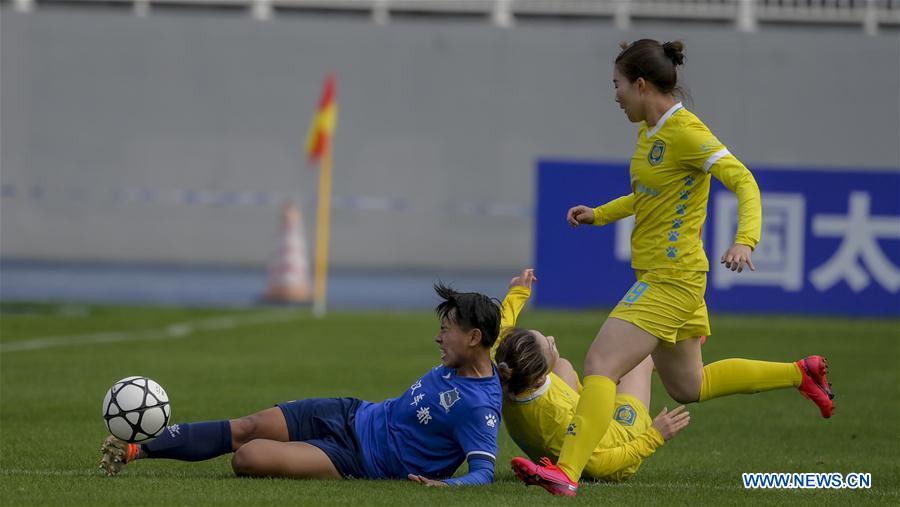 (SP)CHINA-KUNMING-FOOTBALL-2020 CFA WOMEN'S SUPER LEAGUE-WUHAN VS JIANGSU (CN)