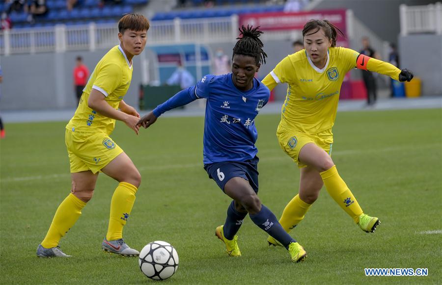 (SP)CHINA-KUNMING-FOOTBALL-2020 CFA WOMEN'S SUPER LEAGUE-WUHAN VS JIANGSU (CN)